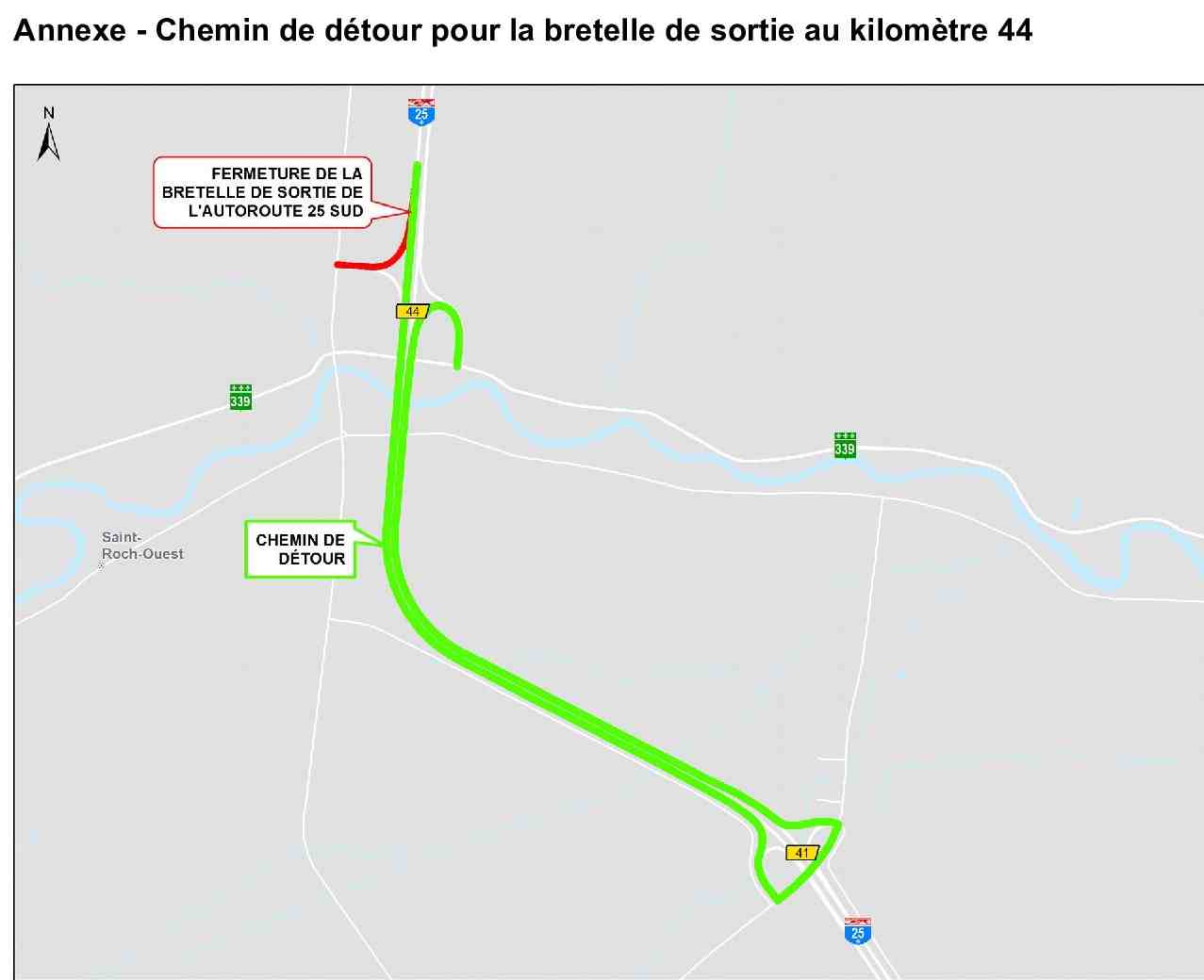 autoroute 25, Saint-Roch-Ouest, remplacement, ponceaux